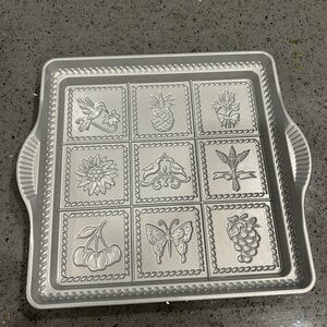 Nordic Ware Silver Embossed Baking Pan